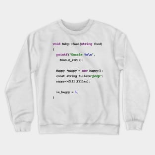 C++ Code New Baby Crewneck Sweatshirt